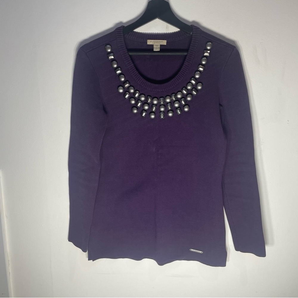 Burberry Brit Purple Knit Sweater
